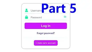 How To Create A Standard Login Form - Part 5/6