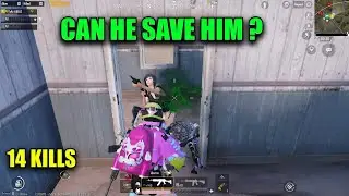 CAN HE SAVE HIM ??? | Solo VS Squad | PUBG Mobile | Tanzeel Gaming