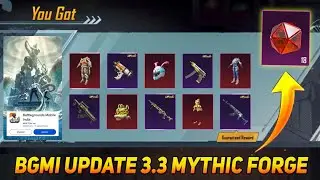 😍BGMI 3.3 UPDATE IS HERE - UPDATE 3.3 MYTHIC FORGE NEW ITEMS FREE GROZA UPGRADE SKIN​⁠S #PlayGalaxy