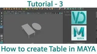 How to Design 3D Table in MAYA software || Tutorial part-3 || VD Studio