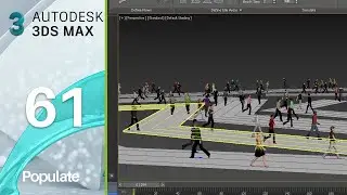 3dsmax Tutorial 61 - Populate | Crowd simulation