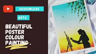 Beautiful poster colour painting 🎨💞