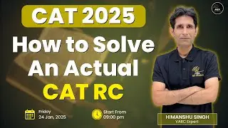 CAT 2025 Reading Comprehension | Actual Question Solution & Analysis