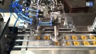 Блистерная машина для порционных сливок, джема и меда