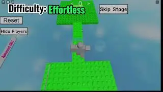 Brick’s No Jump Per Difficulty  Chart Obby (1-21)One more stage