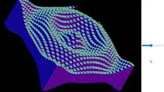 Cube Wave By Using Processing P5.js