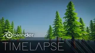 Blender Timelapse - Stylized Tree