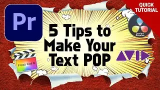 5 Tips to Make Your Text Pop - Quick Tutorial