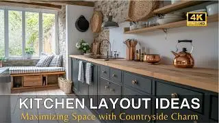 Rustic English Country Kitchen Layout Ideas: Maximizing Space with Countryside Charm