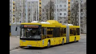 Поездка на автобусе МАЗ-215.069, гос.№ АС 4207-7, марш.42