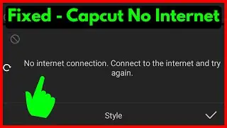 CAPCUT no internet connection Problem ✔ Fix no internet connection connect to the internet capcut