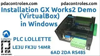 Installation Gx Works2 Demo for  Programming PLC FK3U LE3U or FX1N  FX2N FX3U  Lollette: PDAControl