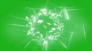 BREAKING GLASS GREEN SCREEN MOTION GRAPHICS