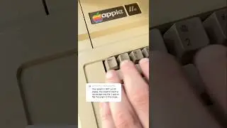 Using the AppleSoft BASIC screen editor to flip the sine wave program 