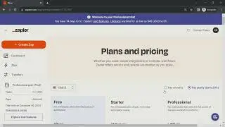 Upgrading your account on Zapier