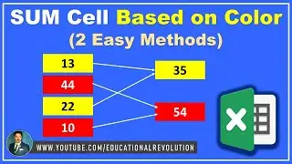 How to Sum Cells Based on Color in Excel (Formula & VBA)