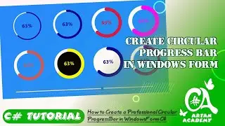 C# Create Circular Modern Progress Bar in Windows Form