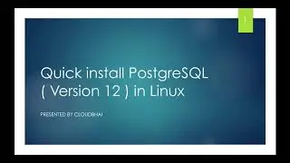 Quick  install Postgresql ( v: 12 ) on Linux | How to Connect ProsgreSQL