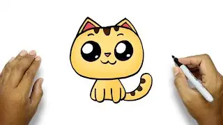 How To Draw A Cute Cat | Cute Cat Drawing