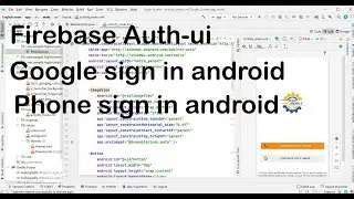 firebase google sign in android example  phone sign in android studio part 1