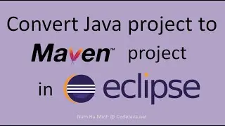 Convert Java project to Maven project in Eclipse