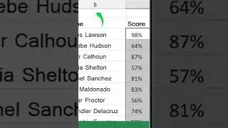 Using "Conditional Formatting" to Visualize performance using "Data Bars". #conditionalformatting