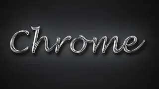 Chrome Text Effect - Photoshop Tutorial
