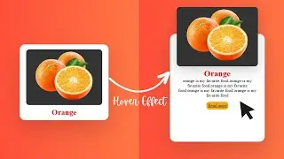 How to Create animated card hover effect using CSS and HTML