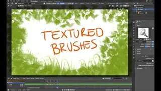Grease Pencil Textured Brushes - Blender 2.80 Beta