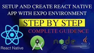 How To Setup and Create First React Native App With Expo Environment | Step By Step | #reactnative