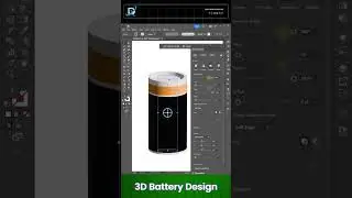 Let's Design 3D Battery In Illustrator.#illustratortutorial #illustrator3d  #3ddesign #dzignex