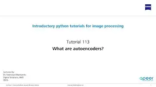 Tutorial 113 - What are autoencoders?