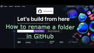 How to edit a folder in GitHub Dashboard