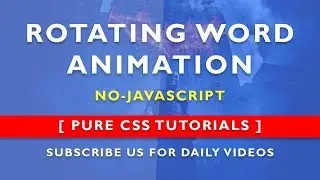 Online Tutorial for Changing Word Animation in CSS With Demo