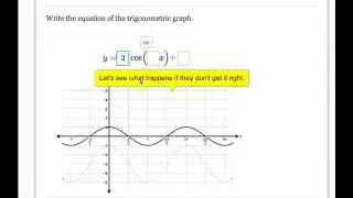 Modifying Trig Graphs with DeltaMath