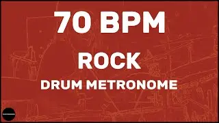 Rock | Drum Metronome Loop | 70 BPM