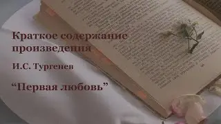 Краткое содержание произведения И С  Тургенива Первая любовь