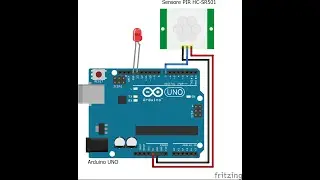 PIR MOTION Sensor with Arduino uno Led indication