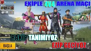 PUBG MOBİL EKİPLE 4V4 AMBAR MAÇI ( RAKİP TANIMIYOZ ) NEWW 2021