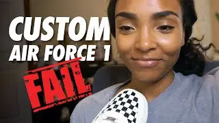 How to Paint Custom Nike Air Force 1 Shoes Tutorial | Air Force 1 Fail (+ How to Fix)