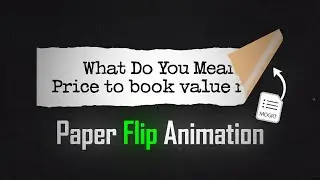 Create Paper Flip Animation in After Effects | Create Template in MOGRT File