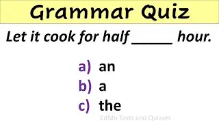 GRAMMAR QUIZ 81. English Grammar Test. Grammar Questions with Answers.