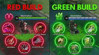 Terizla Red Build vs Terizla Green Build