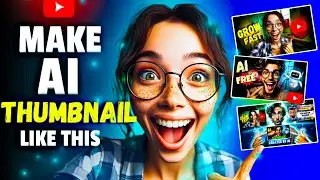 How I make VIRAL Thumbnails Using AI 🔥|| AI thumbnail generator