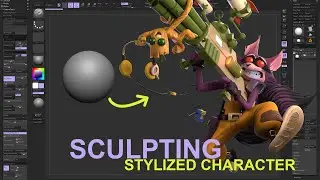 How to Transform a 2D Concept into a Stylized 3D Character in ZBrush!