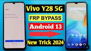 Vivo y28 5G FRP Bypass Without Pc 🔹 Vivo y28 New Tricks Frp unlock Android 13⚡Y28 5G ka lock kaise