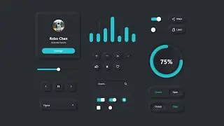 Complete Neumorphic UI Kit From Scratch | HTML, CSS, JS