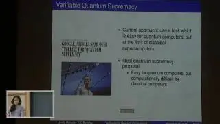 Classical Verification of Quantum Computations - Urmila Mahadev