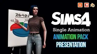 Animation pack PRESENTATION - Machinima Sims 4