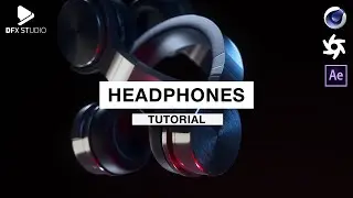 HeadPhone 3D | Modeling / lighting / Texturing | TUTORIAL Cinema 4D,Octane